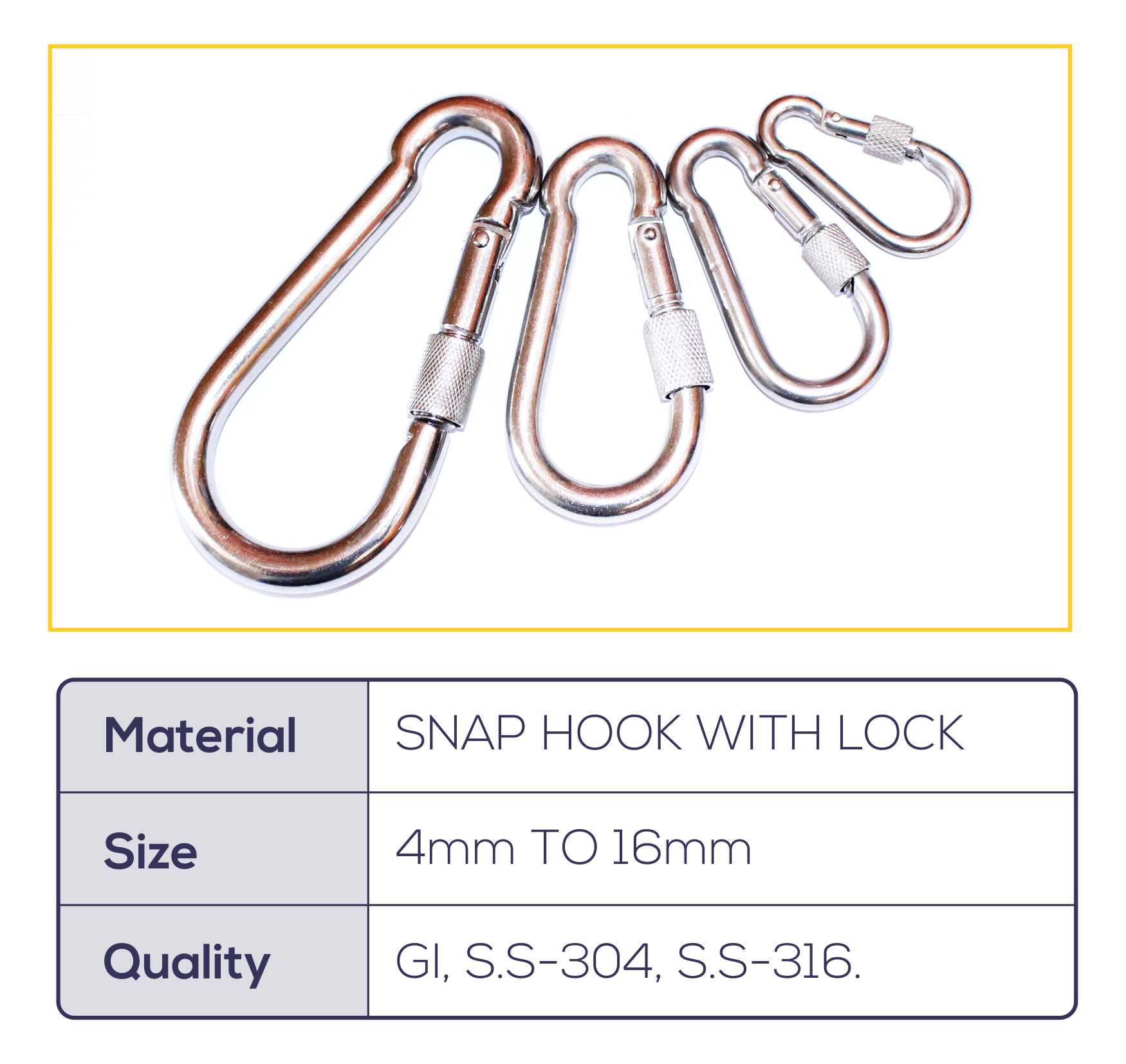 SNAP HOOK WITH LOCK
