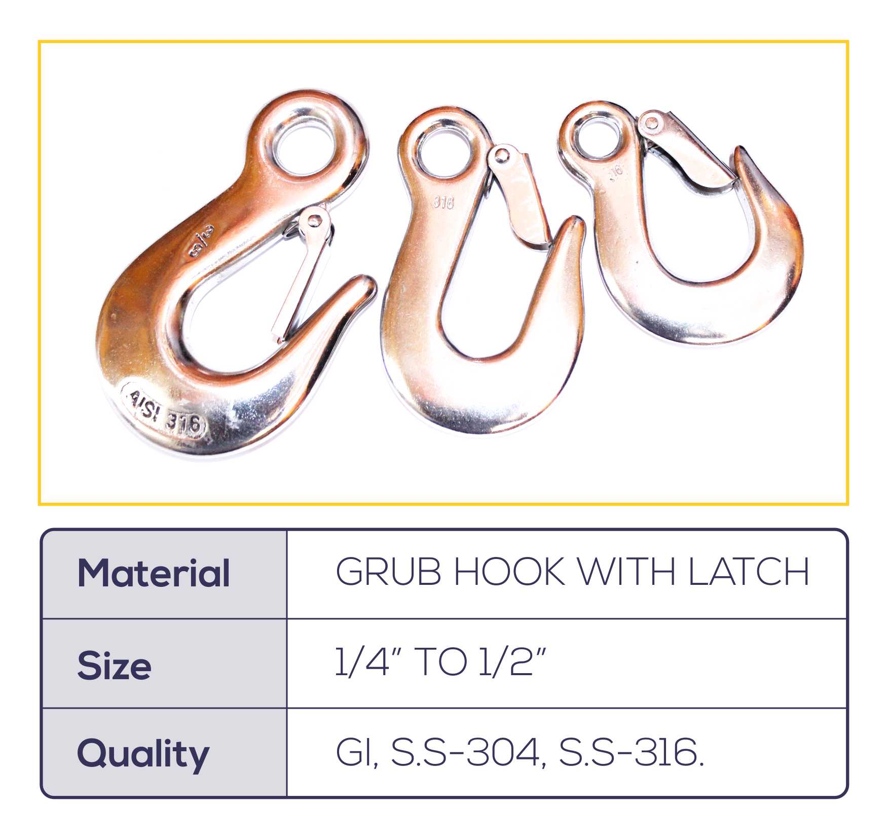 Grub Hook With Latch